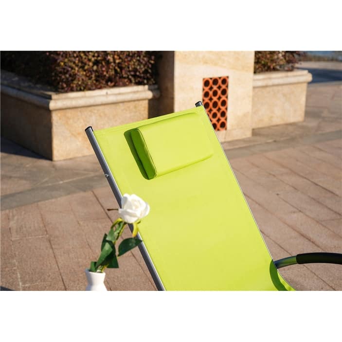 Outdoor Iron Rocking U-shaped Lounge Chair