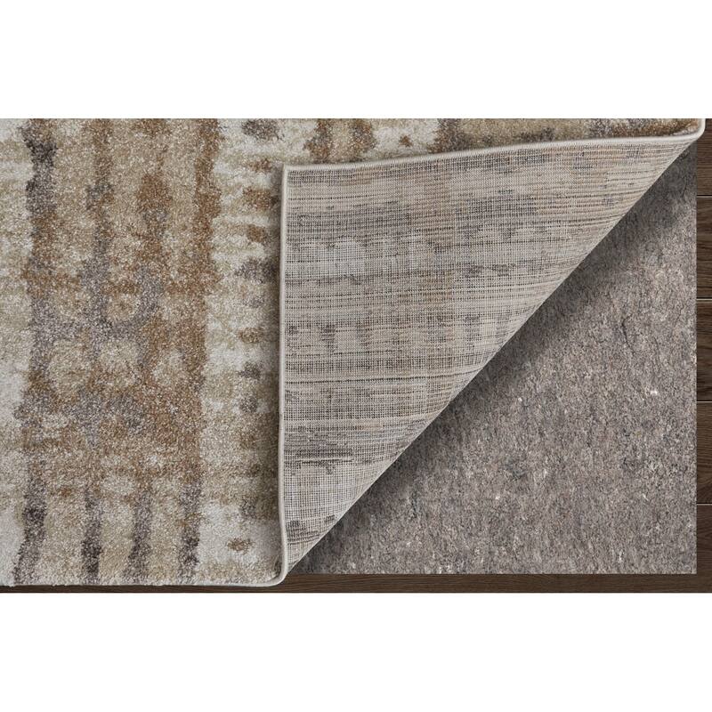 HomeRoots Abstract Industrial Rectangle Area Rug