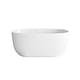 preview thumbnail 108 of 173, Adler Soaking Bathtub in Glossy White Glossy White with White Trim - 54"