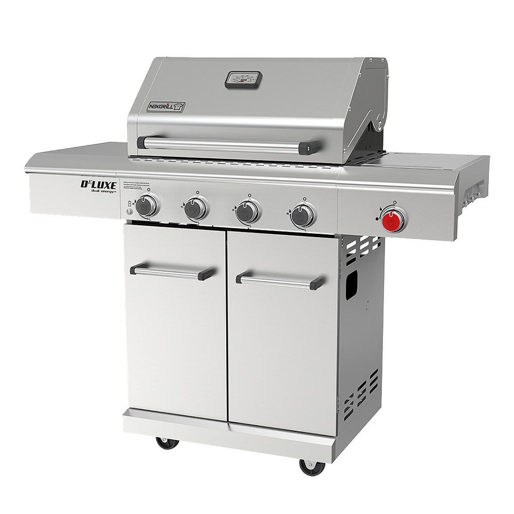 Nexgrill Deluxe Dual Energy 4 Burner Propane Grill w Infrared Side Burner On Sale Bed Bath Beyond 40044285
