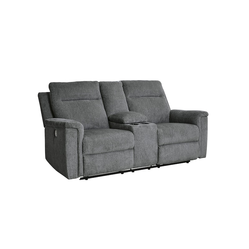 Signature Design by Ashley Barnsana Power Reclining Loveseat with Console