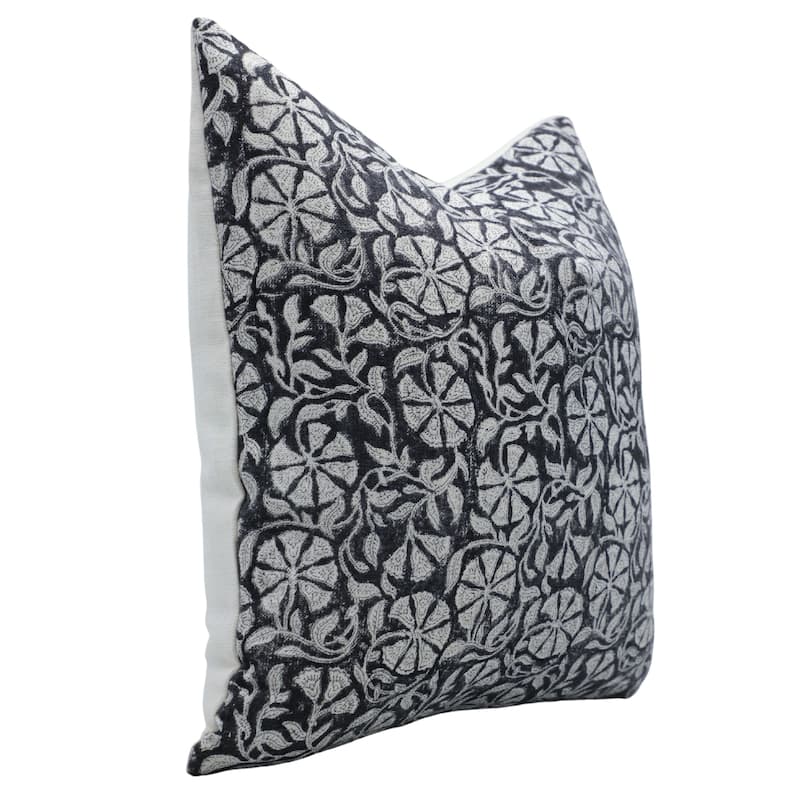 Fabdivine Linen Square Block print pillow Cover