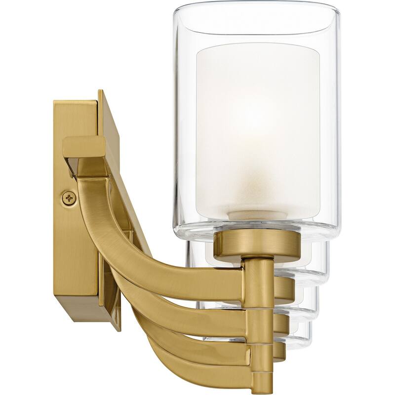 Brushed Gold Bathroom Vanity Light from the Kolt Collection