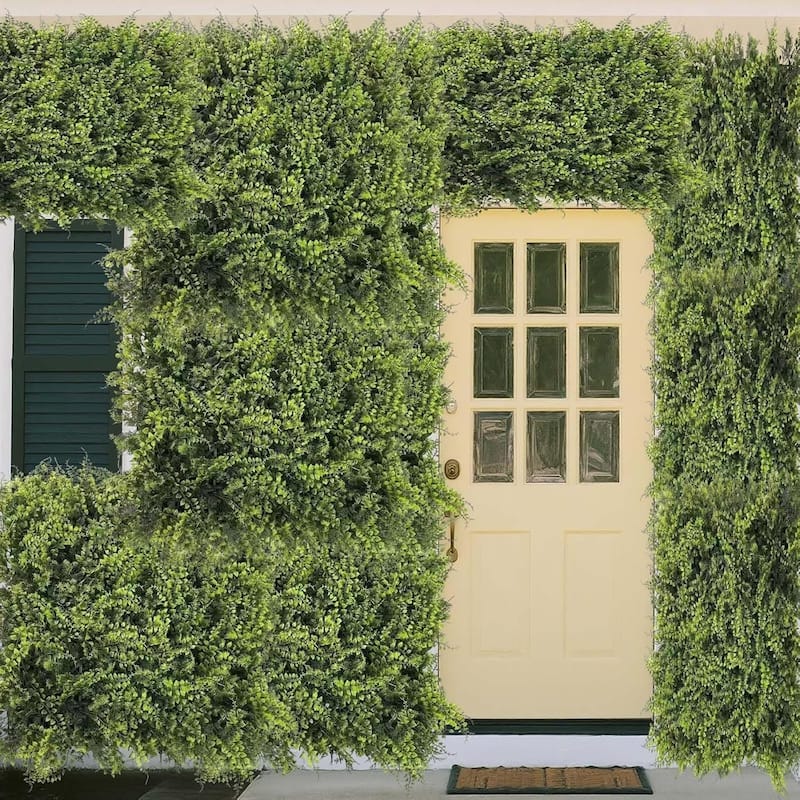 50x50cm Artificial Grass Wall Panels, Greenery Privacy Backdrop