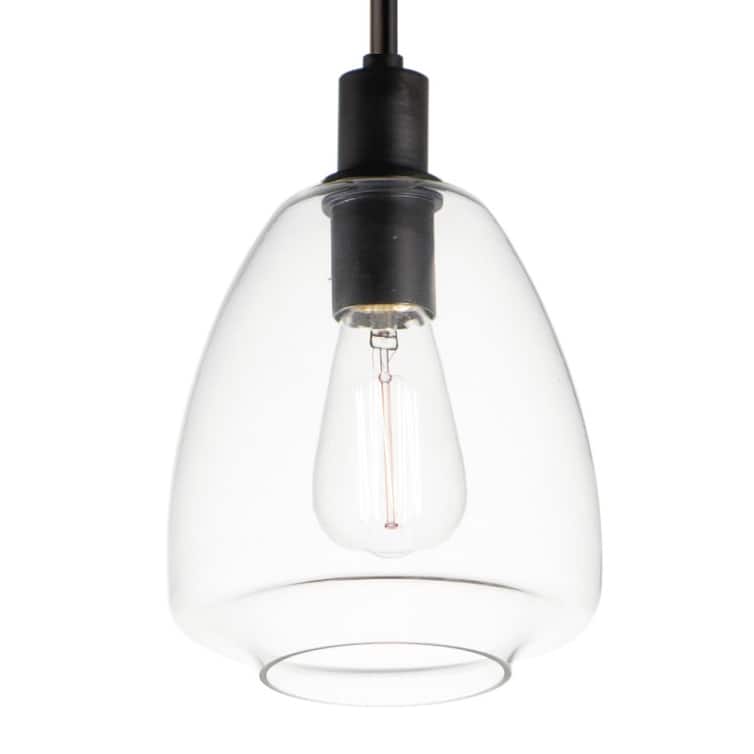 Maxim 11112CL Babylon 7" Wide Mini Pendant - Black