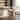 Beck Beige Linen Fabric Bar Stool with Natural Wood Backrest and Legs