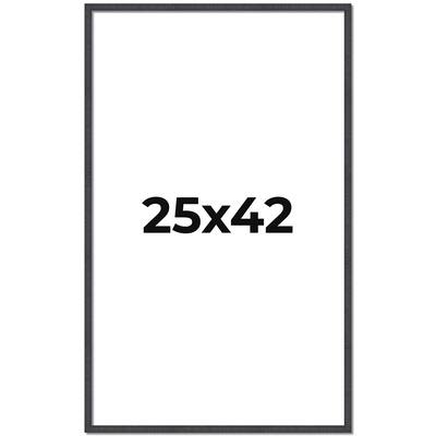 25x42 Frame Brown Solid Wood Picture Frame - Complete Modern Photo