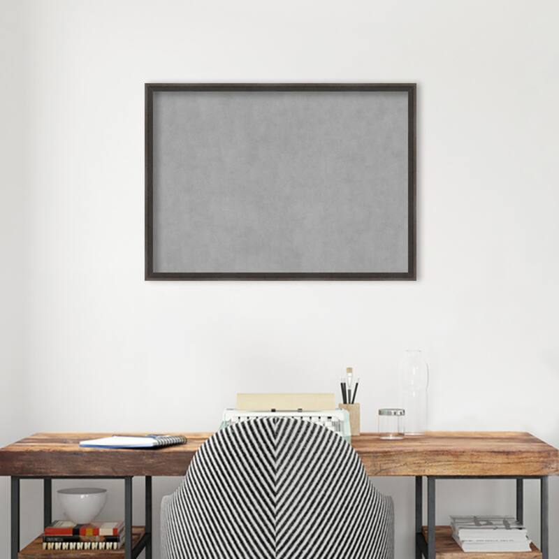 Amanti Art Hardwood Wedge Chocolate Framed Magnetic Board