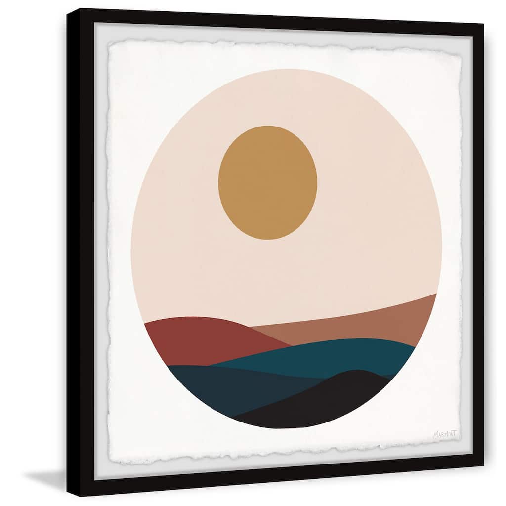 'Moon Hills' Framed Painting Print