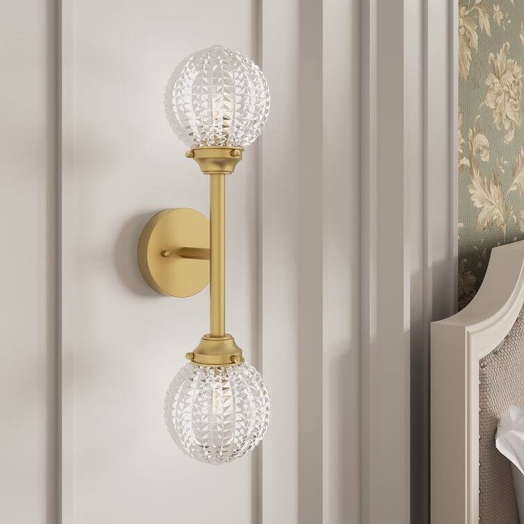 Mid-century Modern Gold 1-light Sconce LED Dimmable Wall Lights with UL