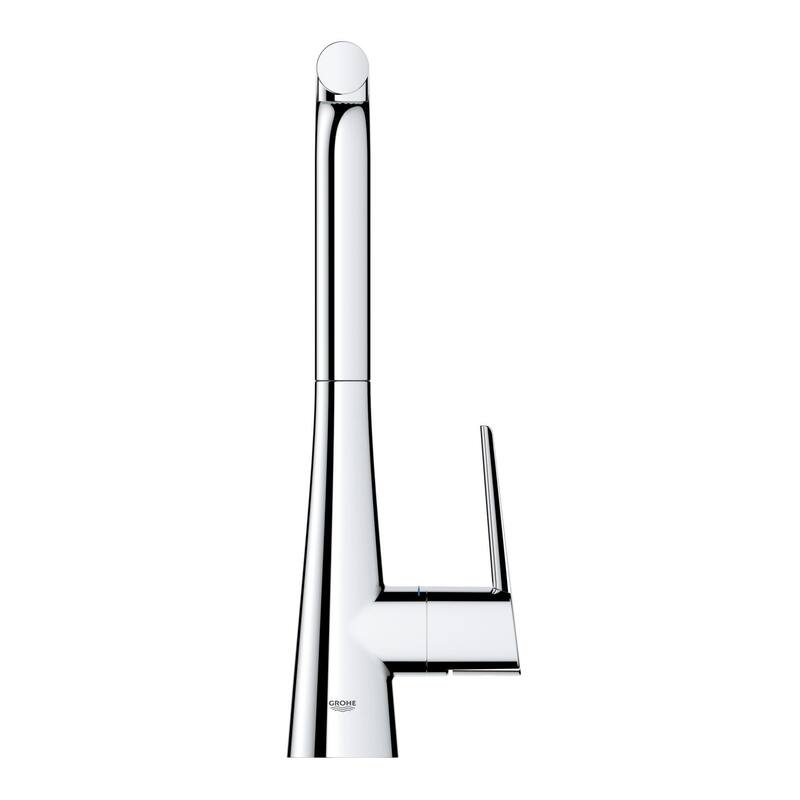 Grohe Zedra 1.75 GPM Single Hole Pull Out Kitchen Faucet with SilkMove