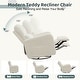 preview thumbnail 29 of 40, Swivel Manual Recliner Chair Teddy Fabric Nursery Glider Rocking Recliner Set of 2