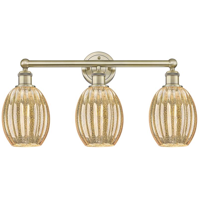 Innovations Lighting Endless Possibilities Edison - Preston - 3 Light 24" Bulb Shade Bath Vanity Light - Mercury/Antique Brass