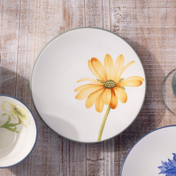 Noritake Colorwave Set of 4 Floral Appetizer Plates, 6-1/4