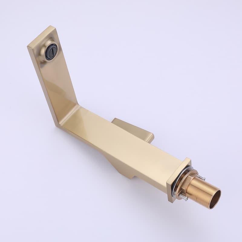 Single Hole Brushed Gold Bathroom Faucets