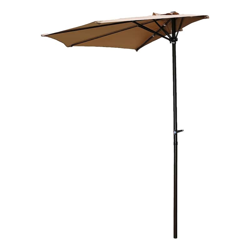 St. Kitts 9-foot Wall Hugger Patio Umbrella - Khaki