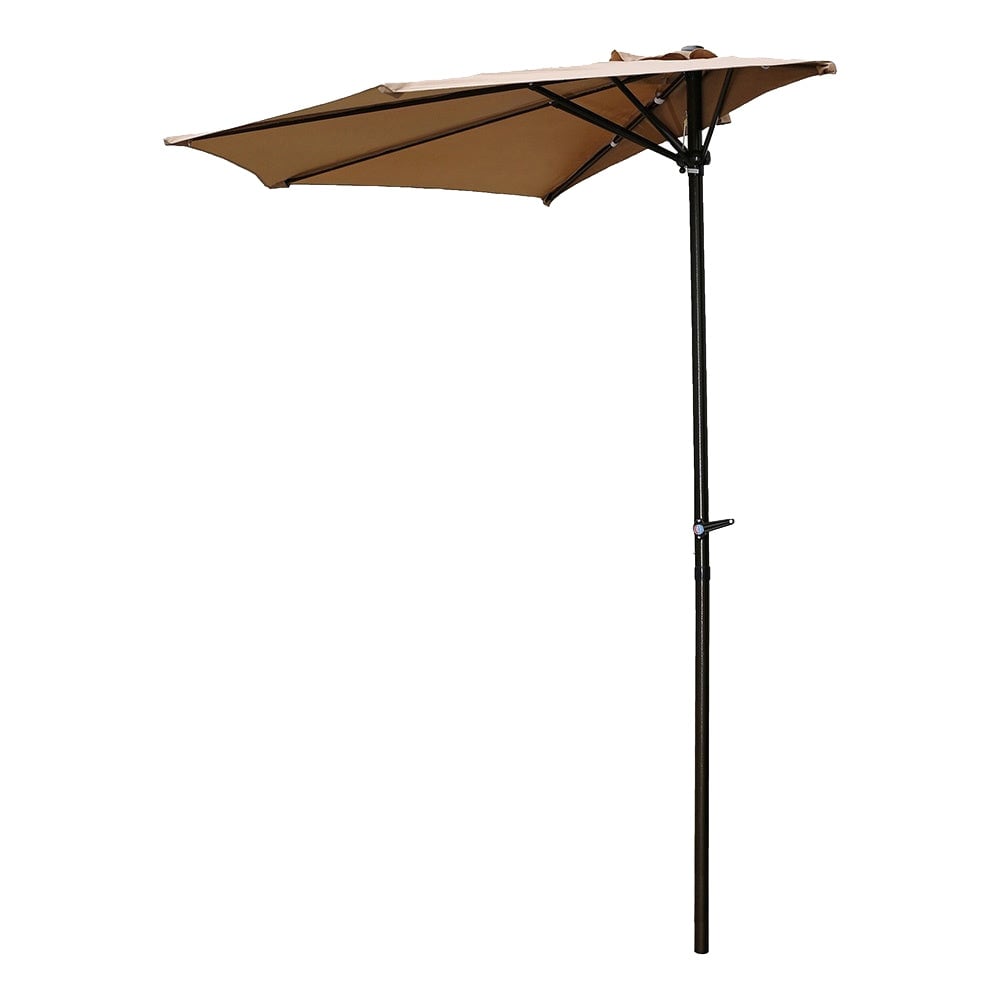 half patio umbrella 5 feet AreShark 9FT Umbrella, Outdoor Wall with Crank & Sturdy Ribs, Table 1/2 Umbrella Patio for Garden, Deck, Balcony and Pool, Apple Green : Patio, Lawn & Garden Umbrella base not included Villacera 83-OUT5462 9 ft. Outdoor