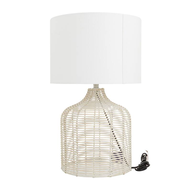 Polyester Natural Table Lamp - 15 x 15 x 25