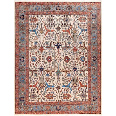 Serapi One-of-a-Kind Hand-Knotted Area Rug - Ivory - 9' 3" x 11' 11"