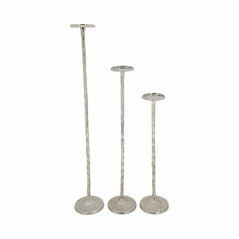 Tall Metal Floor Candle Stands for Pillar Candles, Set of 3 - 40.0"