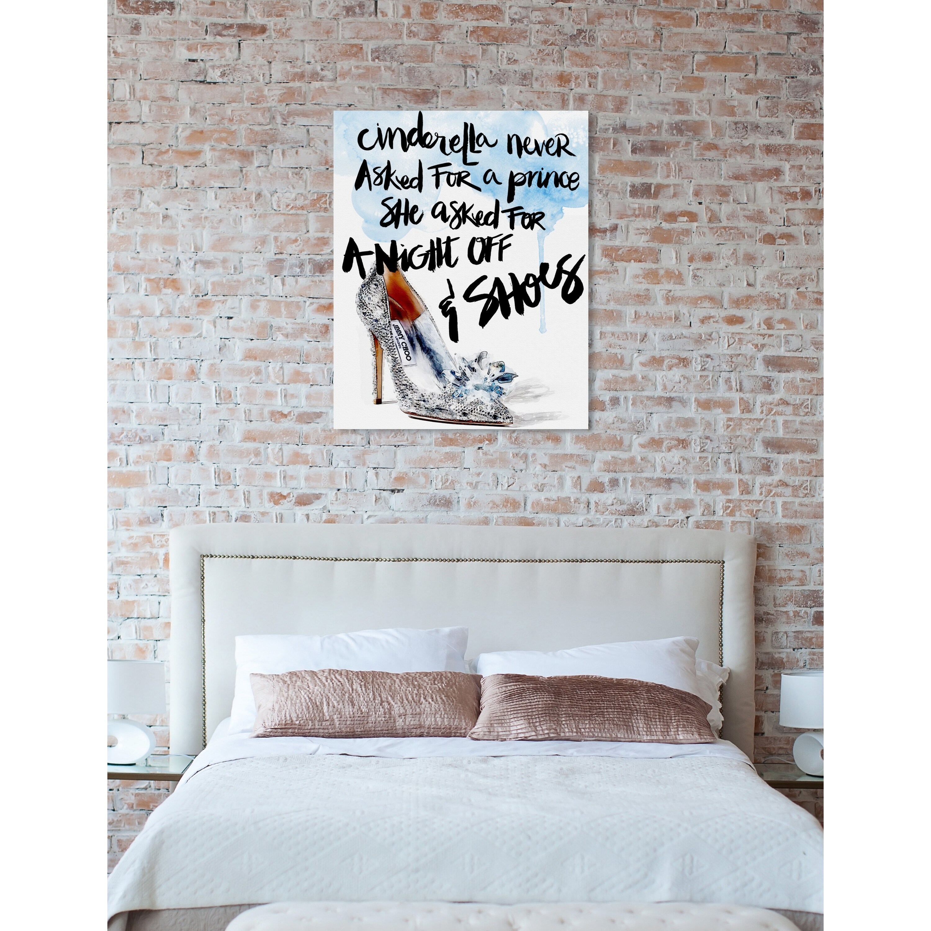Oliver Gal 'Cinderella's Night Off' Typography and Quotes Wall Art