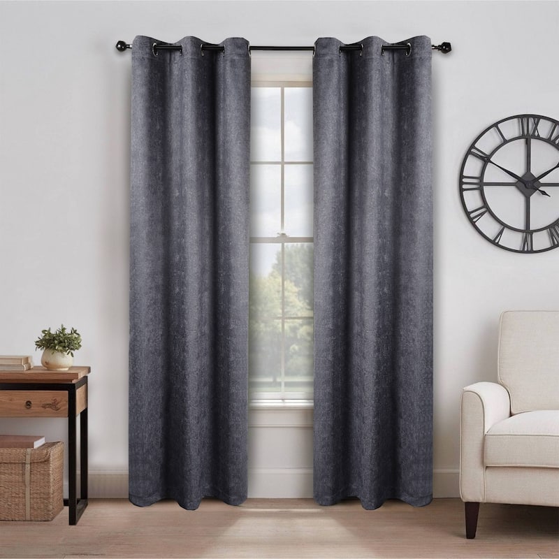 Superior Senna Washable Room Darkening Curtains, Set of 2 Panels