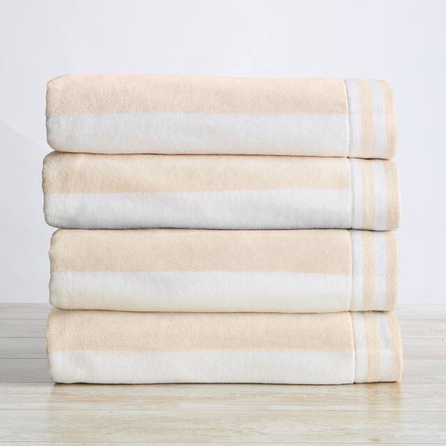 Luxurious Cotton Cabana Stripe Beach Towel
