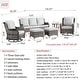 preview thumbnail 33 of 39, OVIOS 6-piece Rattan Wicker Patio Furniture Set Swivel Rocking Chair Set
