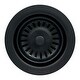 preview thumbnail 1 of 5, SinkSense Matte Black Kitchen Sink Disposal Flange Drain with Stopper