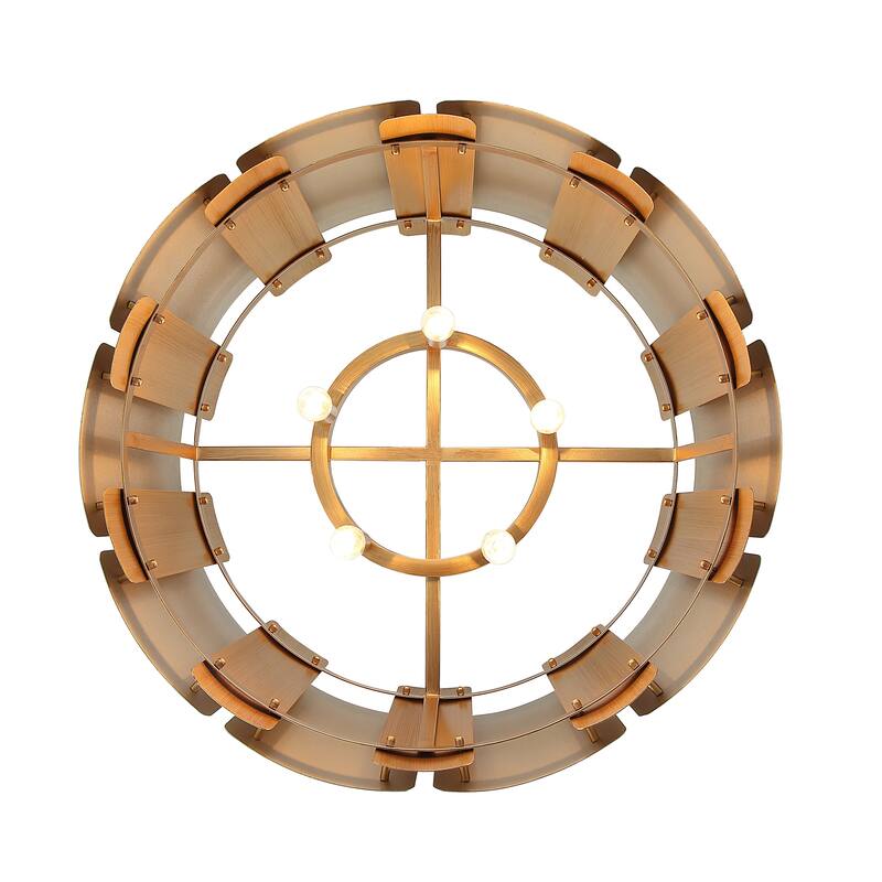 Varaluz Peep Show Pendant Light - Sunwashed Silver/Brushed Sienna