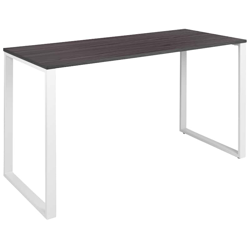 Commercial Grade Industrial Style Office Desk - 55" Length - Rustic Gray
