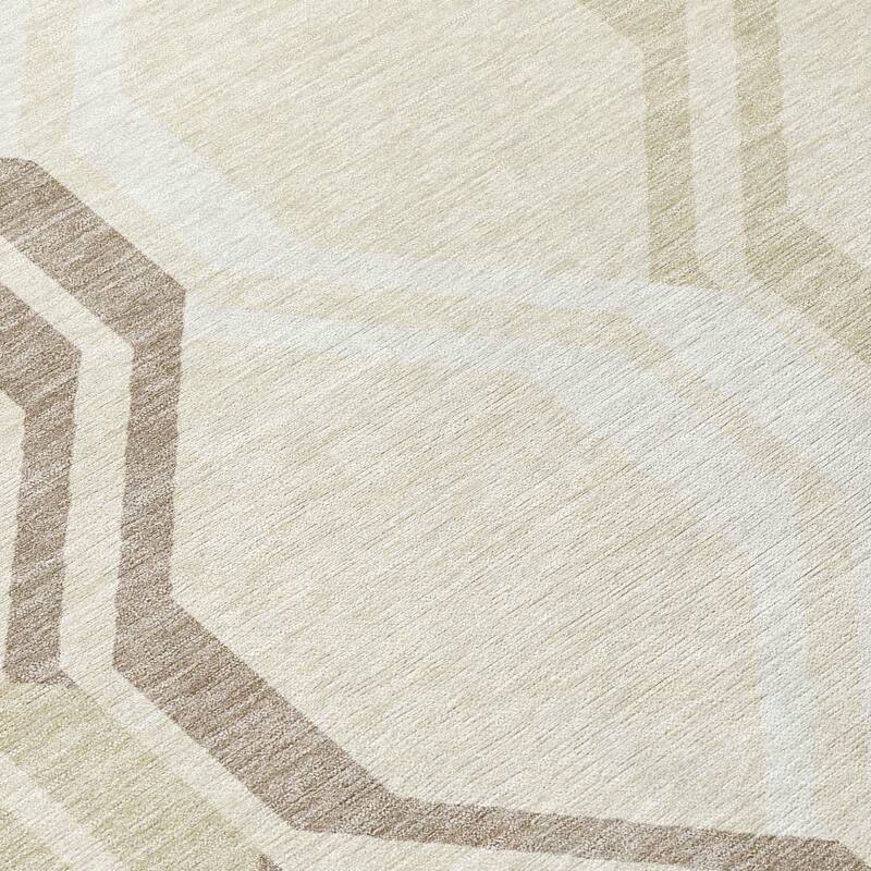 Machine Washable Indoor/ Outdoor Contemporary Dimensions Chantille Rug