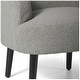 preview thumbnail 37 of 71, Bayville Sherpa Polyester Upholstered Barrel Chair - Faux Shearling