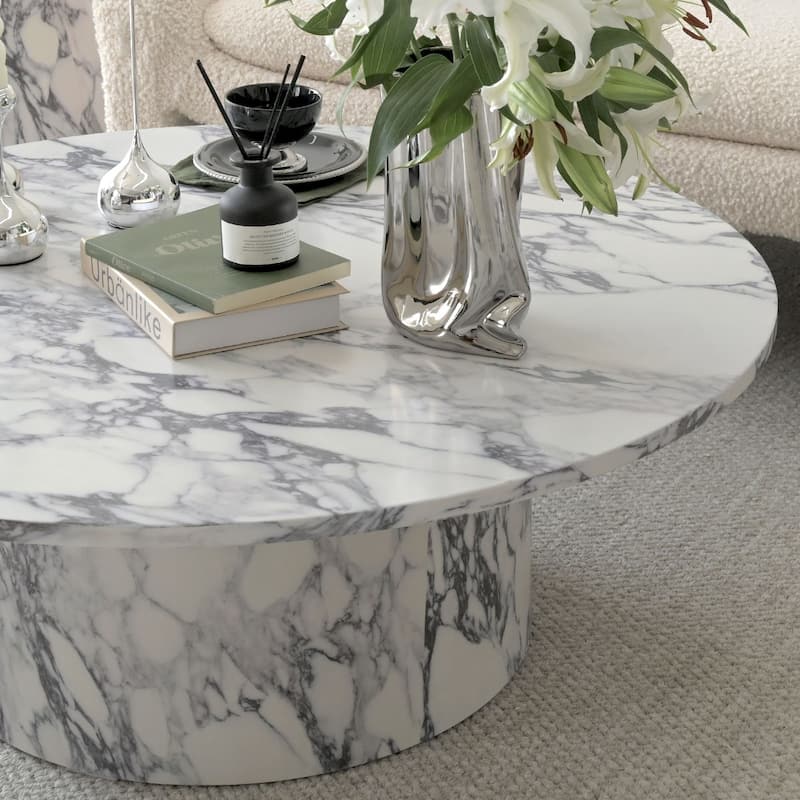 Pedestal 40" Coffee Table
