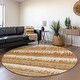 preview thumbnail 85 of 132, Premium Washable Super Soft Modern Ombre Stripe Mayfield Rug Copper - 8' x 8'