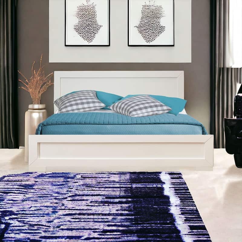 Sturdy Wood Bed Frame with Headboard and Footboard
