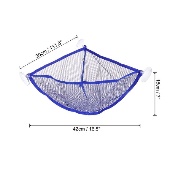 Stuffed Animal Net, Mesh Hammock Corner Hanging Nets Holder, Blue Bed