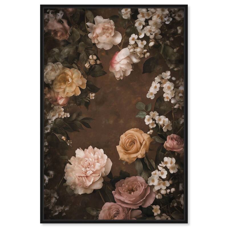 Faded Florals Fable I Canvas by Art Remedy - Black - 10" x 15"