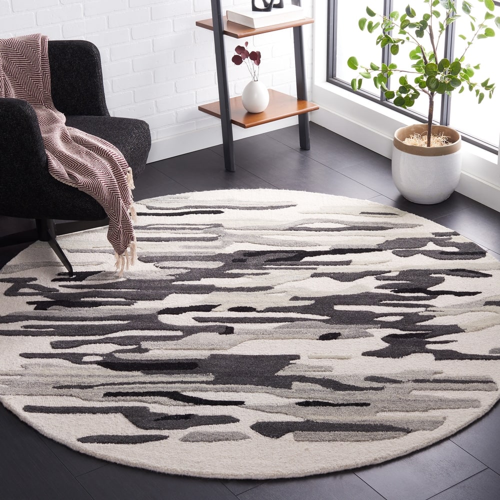 SAFAVIEH Handmade Rodeo Drive Jaelyn Mid-Century Modern Wool Rug