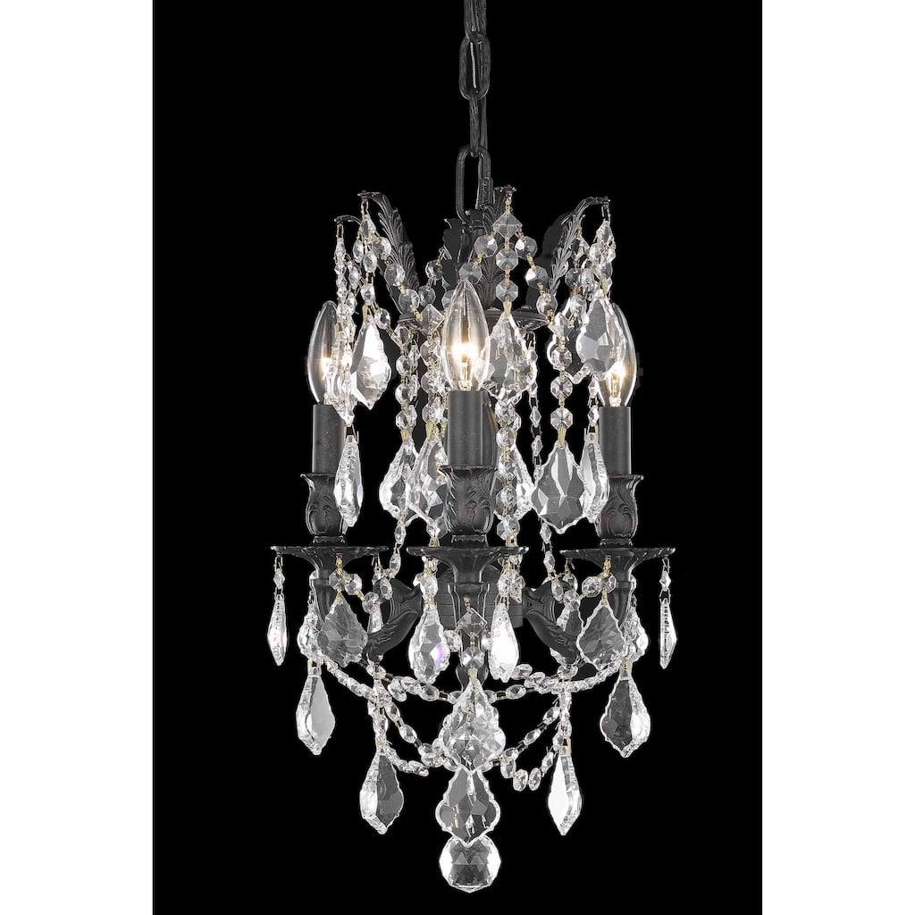 Fleur Illumination 3 light Dark Bronze Pendant