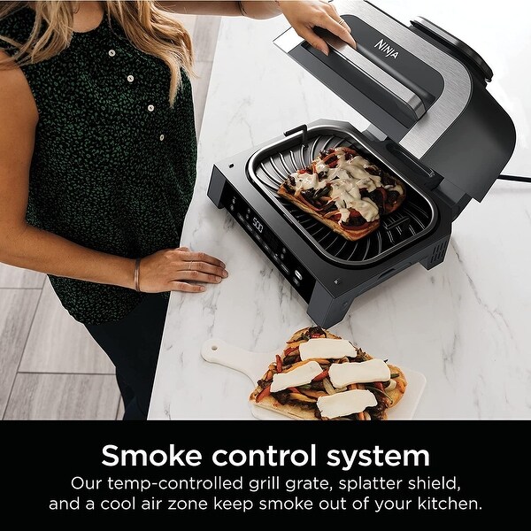 Ninja DG551 Foodi XL 6-in-1 Indoor Grill with Air Fry (Black