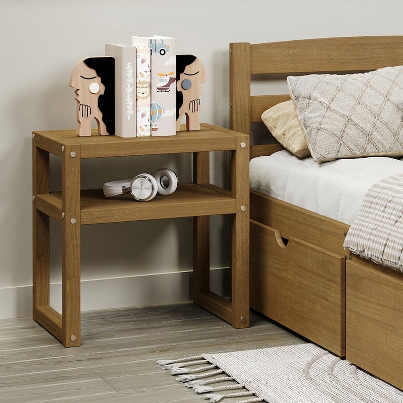 P'kolino Urban Wood Nightstand - Natural Oak - Brown - No Drawers