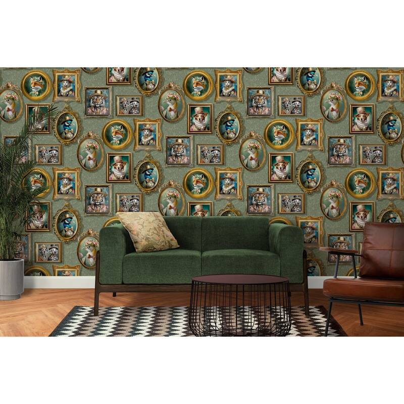 Regal Framed Beasts Non-Pasted Wallpaper – 396in. x 21in. – Covers 56 square feet