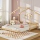 preview thumbnail 30 of 31, Extendable House Bed Twin to King Daybed with Roof and Fence Rails