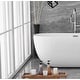 preview thumbnail 6 of 173, Adler Soaking Bathtub in Glossy White