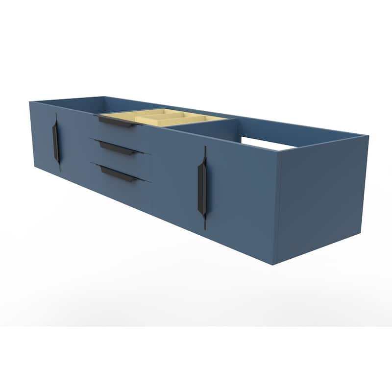 Alpine 72" Wall Mounted Bathroom Vanity (Base Only)