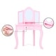 preview thumbnail 7 of 6, Little Lady Alessandra Medium Corner Play Vanity - Pink - 26"L x 11.625"W x 40"H