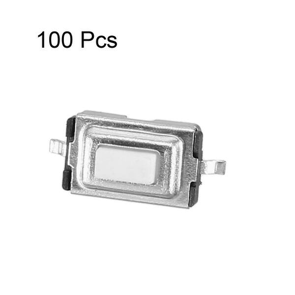100Pcs Momentary Tact Tactile Push Button White Switch Micro SMD SMT PCB 2 Pin