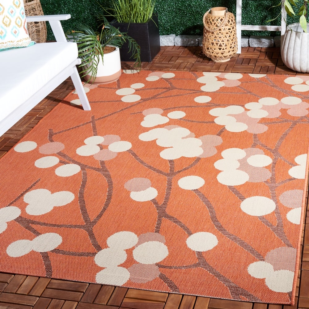 SAFAVIEH Courtyard Reesi Indoor/ Outdoor Waterproof Patio Backyard Rug