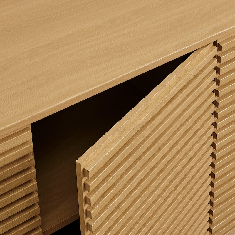 Render 4-Door Fluted Sideboard Cabinet TV Stand